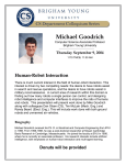 MikeGoodrich - BYU Computer Science