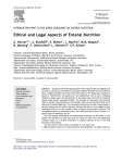 Ethical and Legal Aspects of Enteral Nutrition