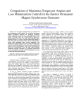 Comparison of Maximum Torque per Ampere and Loss Minimization