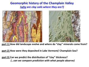 Geological Context of Clays in the Champlain Valley