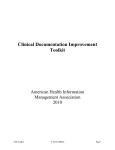 Clinical Documentation Improvement Toolkit