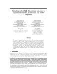 Detecting similar high-dimensional responses to