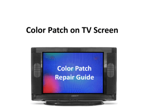 How to Remove Colour Patch in the TV set