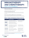 immunotherapy and chemotherapy