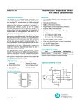 Remote/Local Temperature Sensorwith SMBus Serial Interface