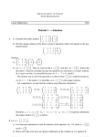 Tutorial 1 — Solutions - School of Mathematics and Statistics