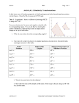 Activity 4.2.1 Similarity Transformations