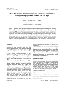 Effects of bait-station design on the uptake of