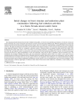 Initial changes in forest structure and understory plant communities