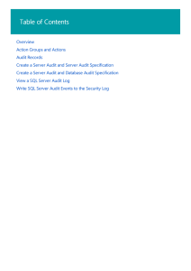 SQL Server Audit (Database Engine) | Microsoft Docs