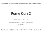 Rome Quiz 2 - OCPS TeacherPress