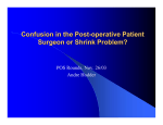 Confusion in the Post-operative Patient