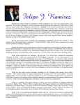 Spanish born pianist Felipe Ramirez is widely regarded as one of