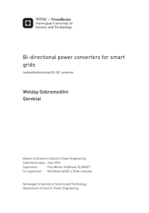 Bi-directional power converters for smart grids