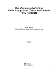 Simultaneous-Switching Noise Analysis For Texas Instruments FIFO