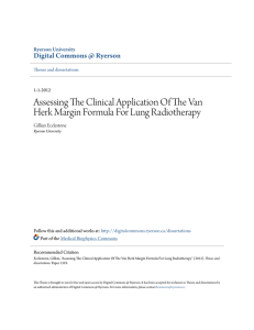 Assessing The Clinical Application Of The Van Herk Margin Formula