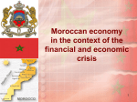 Moroccan economy in the context of the financial and economic crises