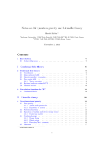 Notes on 2d quantum gravity and Liouville theory - lpthe