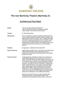 The new Mariinsky Theatre (Mariinsky II) Architectural Fact Sheet
