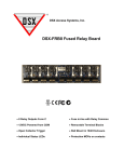 DSX-FRB8 Fused Relay Board