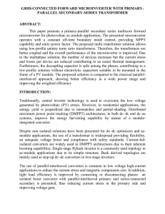 This paper presents a primary-parallel secondary