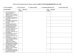 The Living World Learning Targets (Ch 3, 4, Biomes, 8)