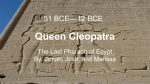 Queen Cleopatra - Mrs. Boland`s Website