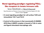 Novel signaling paradigm regulating TOLL