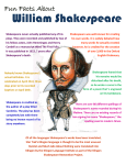 Fun Facts About Shakespeare Handout