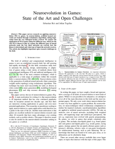 Neuroevolution in Games: State of the Art and