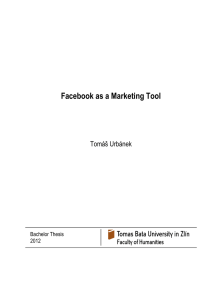 Facebook as a Marketing Tool