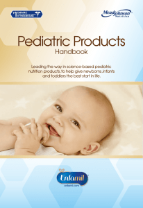 Pediatric Products - Mead Johnson Nutrition