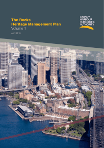 The Rocks Heritage Management Plan Volume 1