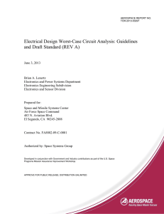 Electrical Design Worst-Case Circuit Analysis: Guidelines and Draft
