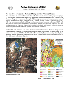 Active tectonics of Utah