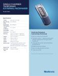 single chamber temporary external pacemaker