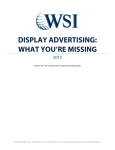 DISPLAY ADVERTISING: WHAT YOU`RE MISSING