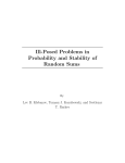 Ill-Posed Problems in Probability and Stability of Random Sums