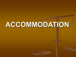 Accommodation