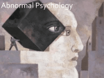 What is the focus of abnormal psychology?