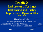 Fragile X Laboratory Testing - Association for Molecular Pathology