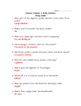 Science Chapter 4 Body Systems Study Guide 1. What part of the
