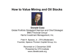 How to Value Mining and Oil Stocks