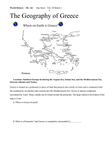 The Geography of Greece