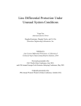 Line Differential Protection Under Unusual System Conditions
