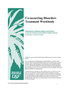 Co-occurring Disorders Treatment Workbook