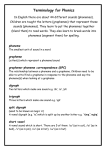 PHONICS Terminology - St Edward`s Catholic First School