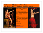A Weekend of Bellydance Workshops with two of Cairo`s masters of
