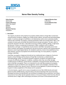 Nerve Fiber Density Testing - 11/13