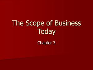 The Scope of Business Today - University of Hawaii at Hilo